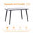 Elegant White Marble Glass Dining Table Top - Modern Rectangular Replacement Surface for Kitchen & Home