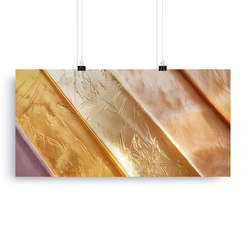 Abstract Gold Alisina, Modern Canvas Art, Elegant Home Decor, Wrapped Canvas Prints, Contemporary Art, Large Alisina