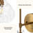 1-light Hammered Glass Wall Sconce（set of 2）