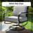 Tapasi 5 - Person Patio Conversation Set with Swivel Lounge Chairs &  Firepit Table-98251166