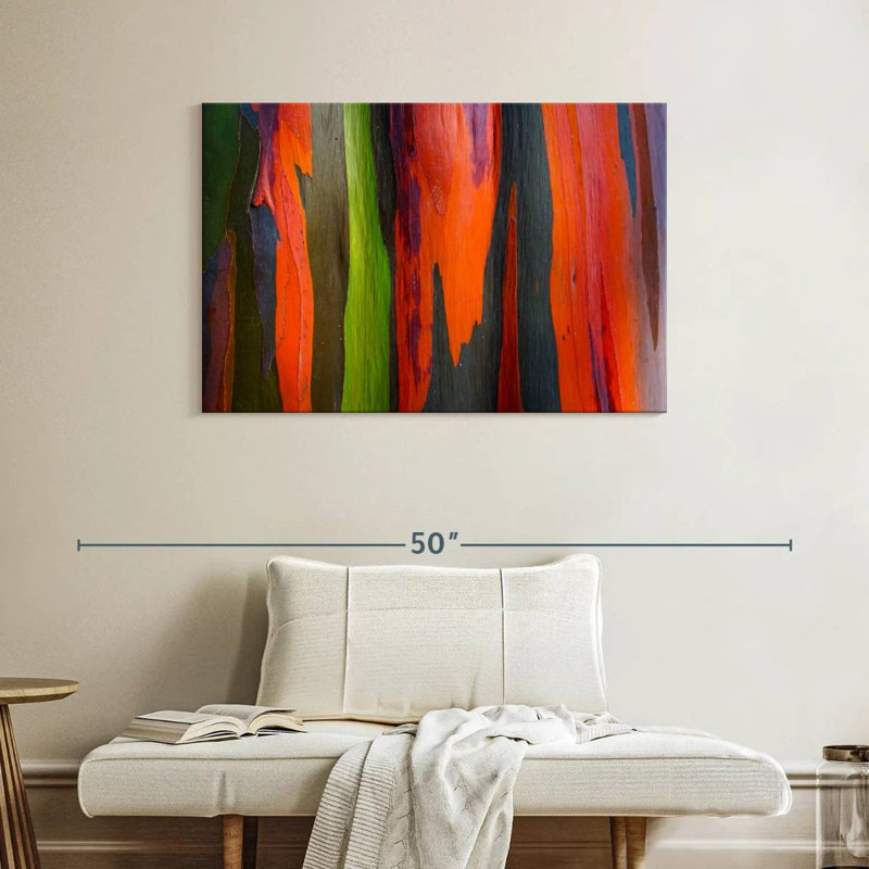 Rainbow Eucalyptus Bark Closeup, 26" H x 39" W