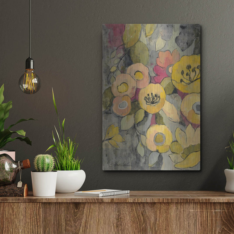 «Yellow Floral Duo II» par Silvia Vassileva, H 16 po x l 12 po 