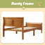 Lit plateforme avec base de lit en bois et lit-bateau-287796968