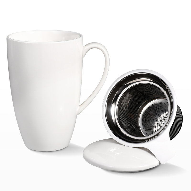 Tasse à thé en céramique Loughguile, Blanc
