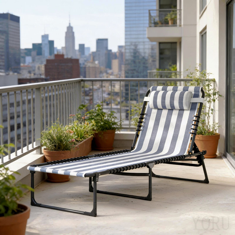Chaise longue d'extérieur, chaise longue de plage