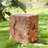 Outdoor And Indoor Stump Shape Mgo Side Table, Brown Finish