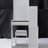 Compact Left Bedside Dresser Vanity, Includes Cushioned Chair & Extra Large Sliding Mirror, Multi-Layer Storage, Elegant White For Tiny Spaces Small Space- Cabinet Vanity Table, With Padded Stool Big-120661146