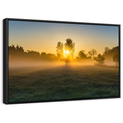 " Misty Meadow At Sunrise "