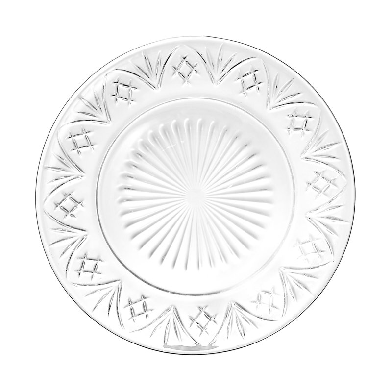 Dublin Crystal 8 Piece Dessert Plate & Fork Set