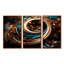 Or turquoise harmonie ornementale - ensemble de reproductions d'art abstrait spirales abstraites-803710741-803710743