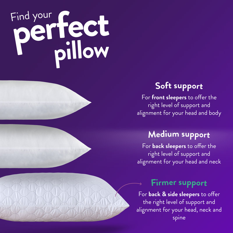 Sleep Soundly Rebound Super Support Pillow, 2 Pack