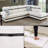 Bawan Faux Leather L-Shaped Sectional-2029014202-2029014196