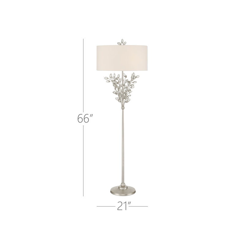 Forget-Me-Not Floor Lamp, Silver
