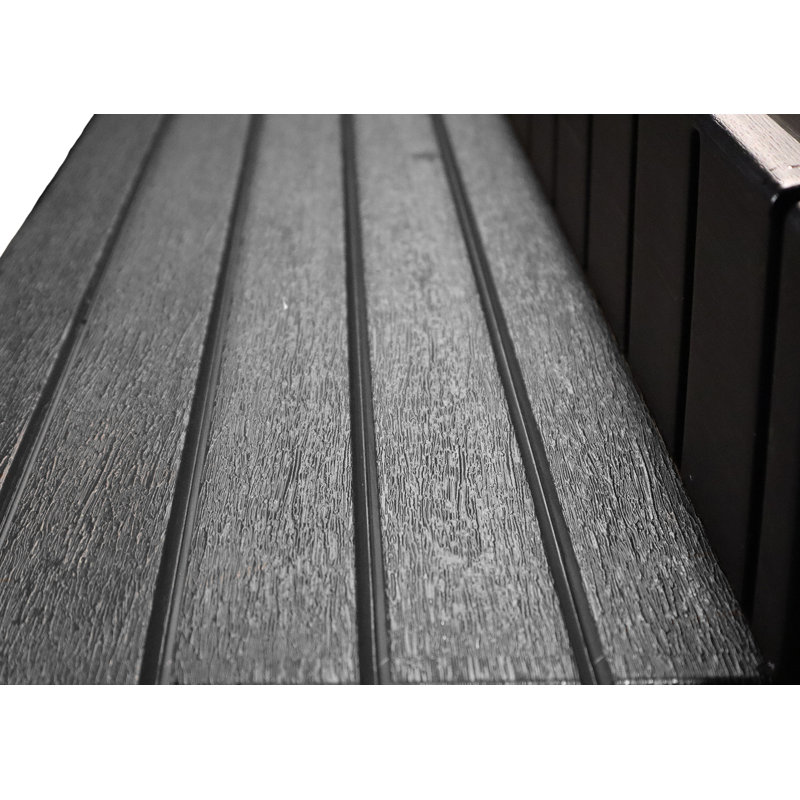 Deep Gray Weather-Resistant Two-Tier Spa Step for Hot Tub