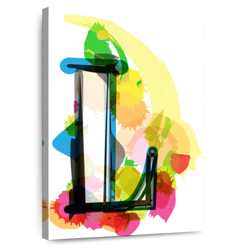 Keiri Abstract Letter L, 48" H x 32" W