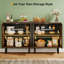 Armoire rustique, ensemble de 2 armoires de rangement, buffet classique