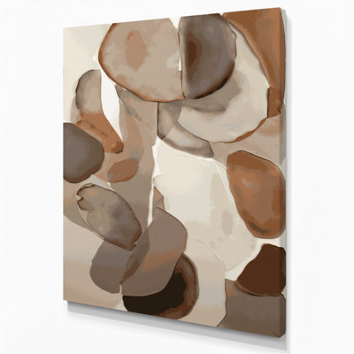 Abstract Watercolor 9 Grey Canvas Wall Art
