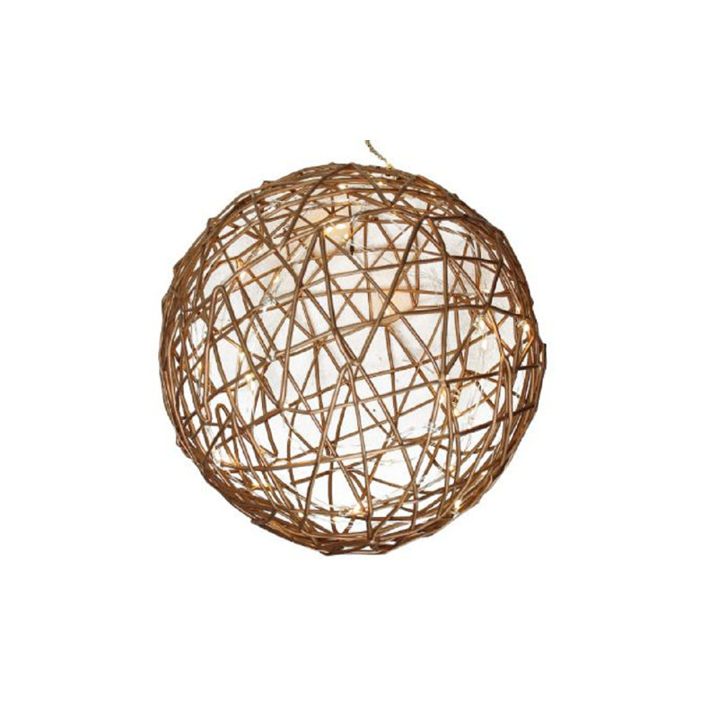 Ornement boule de Noël à DEL, H 10 po x l 10 po x P 10 po