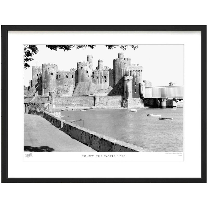 Conwy, the Castle C1960 1 Piece Single Picture Frame Wall Art, 40cm H x 50cm W x 2.3cm D