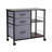 Mobile Metal Storage File Cabinet, 3 Fabric Drawers 2 Open Shelves For Home Office Studio Condo