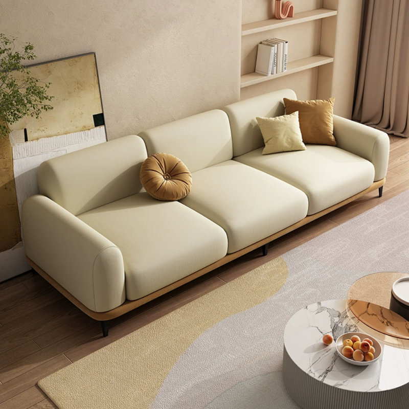 Italian Simple Cream Style Beige Sofa