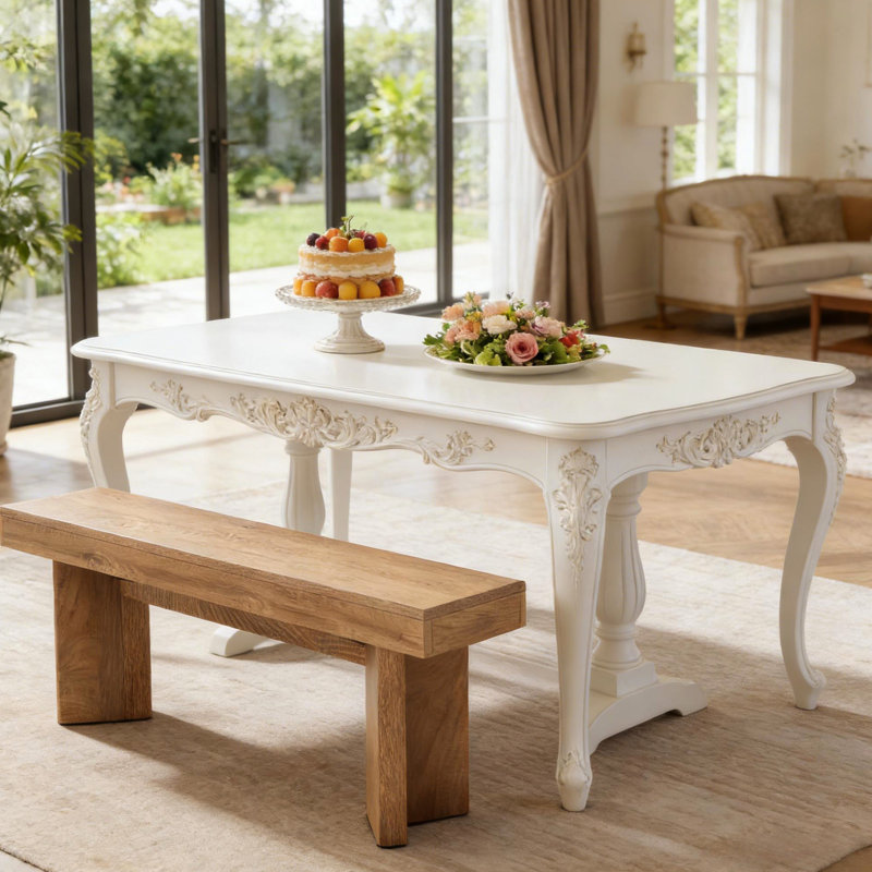 Banc de table de style rustique Nordic