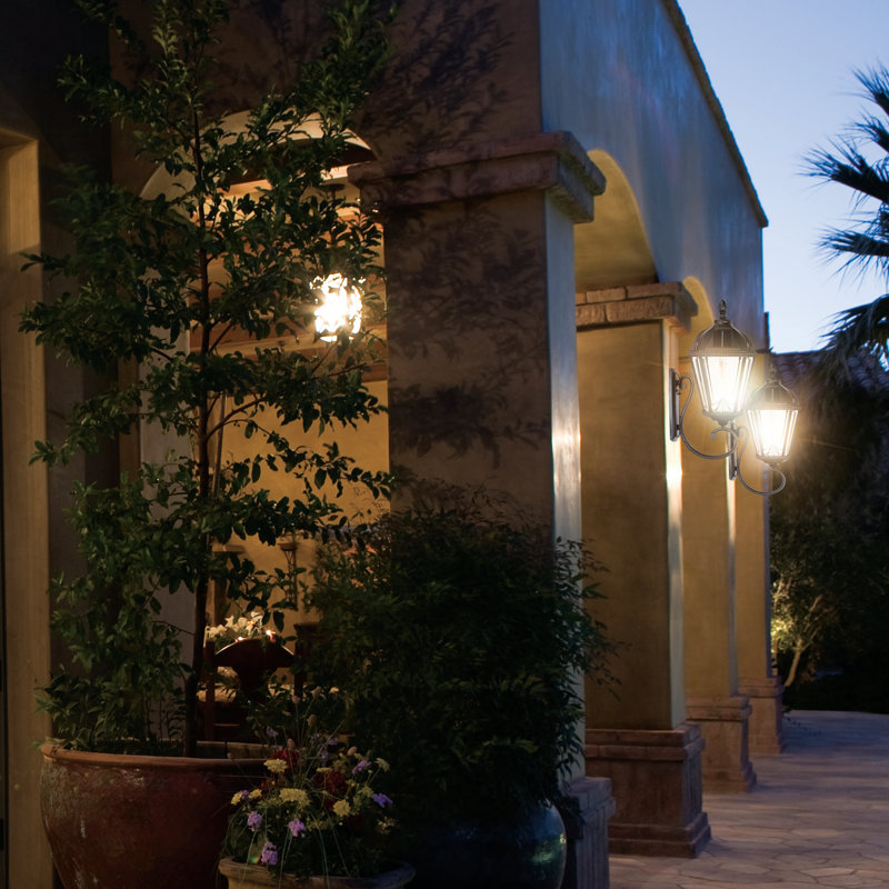 Royal Bulb Solar Light Wall Mount Black, Black