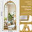 60"L x 28"W Gold Anqitue Cast Iron Gold Full Length Floor Mirror with Standing