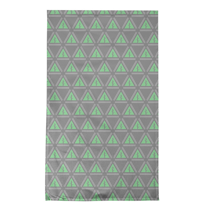 Theo Nath Tea Towel Kitchen Towel, Green/White/Gray, Cotton Twill