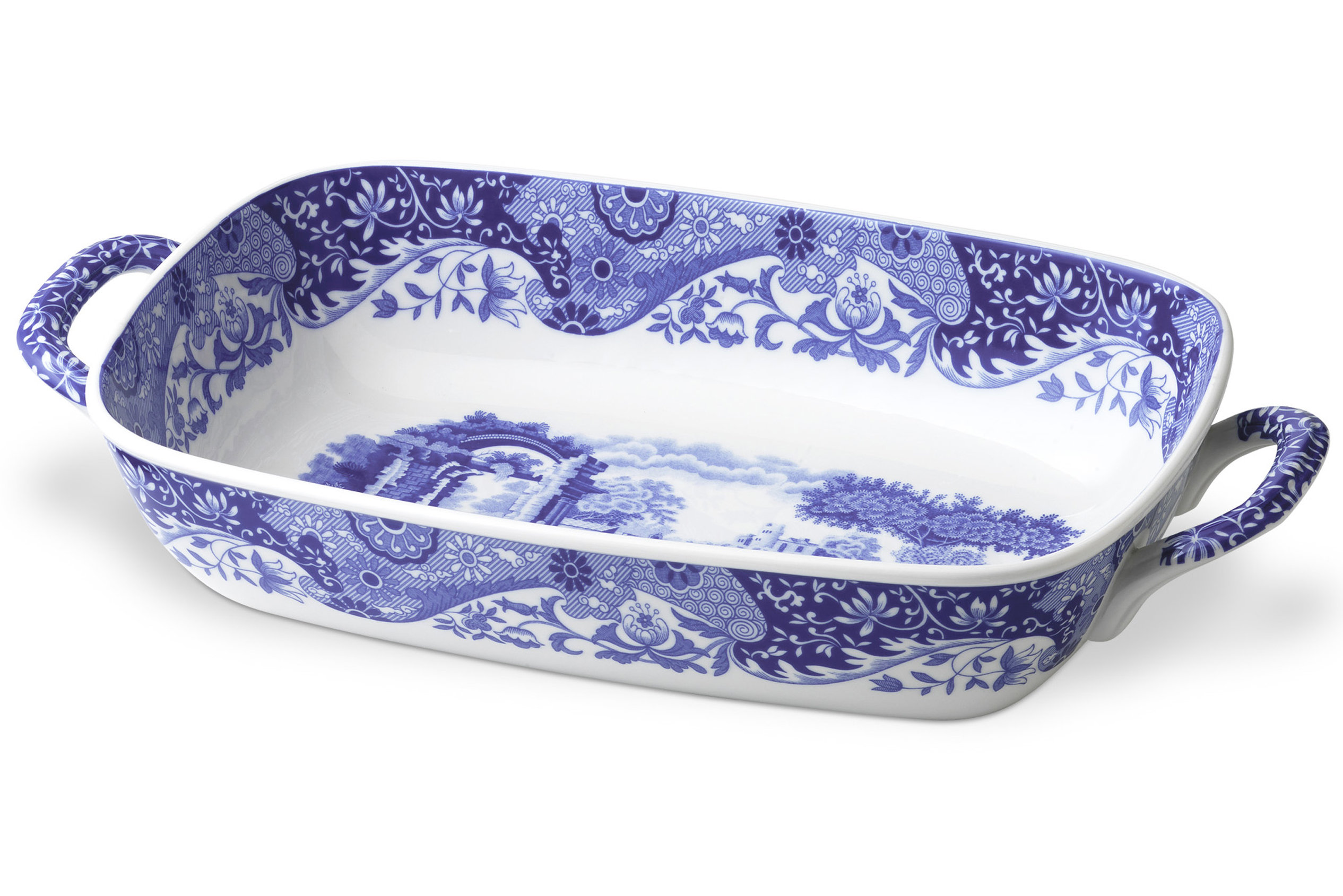 Spode Blue Italian Handled Serving Dish 11.5"X8" & Reviews | Wayfair