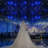 19.68ft*9.84ft White & Blue LED Star Backdrop