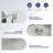 33" L x 22" W Drop-in Workstation Kitchen Sink 16 Gauge Stainless Steel Kitchen Sink Topmount Sink-70850944
