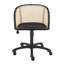 Chaise de travail en velours Nakita-2064661675