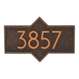 Hampton Modern Personalized 1-Line Wall Address Plaque