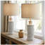 24.5"Rustic Farmhouse Resin Touch Lamp with USB Port for Living Room,Bedroom Bedside (Bulb Included)