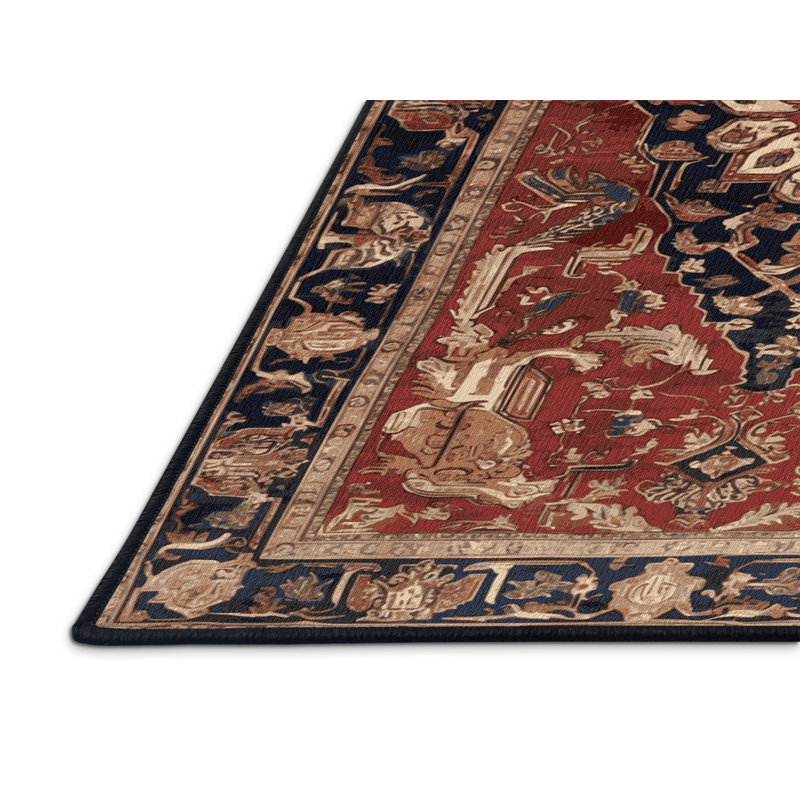 Tapis brun lavable à la machine, Rectangulaire 2 pi x 3 pi