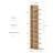 9 Tier Bookshelf, Vertical Corner Shelf With Modern Invisible Spine Ladder Bookcase Space-saving Organizer-1404090852