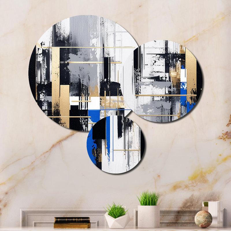 Abstract Wall Decor on Metal
