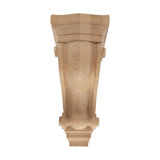 Corbeau en bois massif classique 10-1 / 2 po x 4-7 / 8 po x 5-1 / 4 po