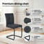 Fabric Upholstered Cantilever Chair in Grey-129037897