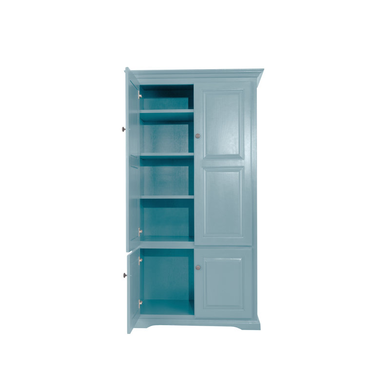 Severa 71.5'' Kitchen Pantry, Interesting Aqua