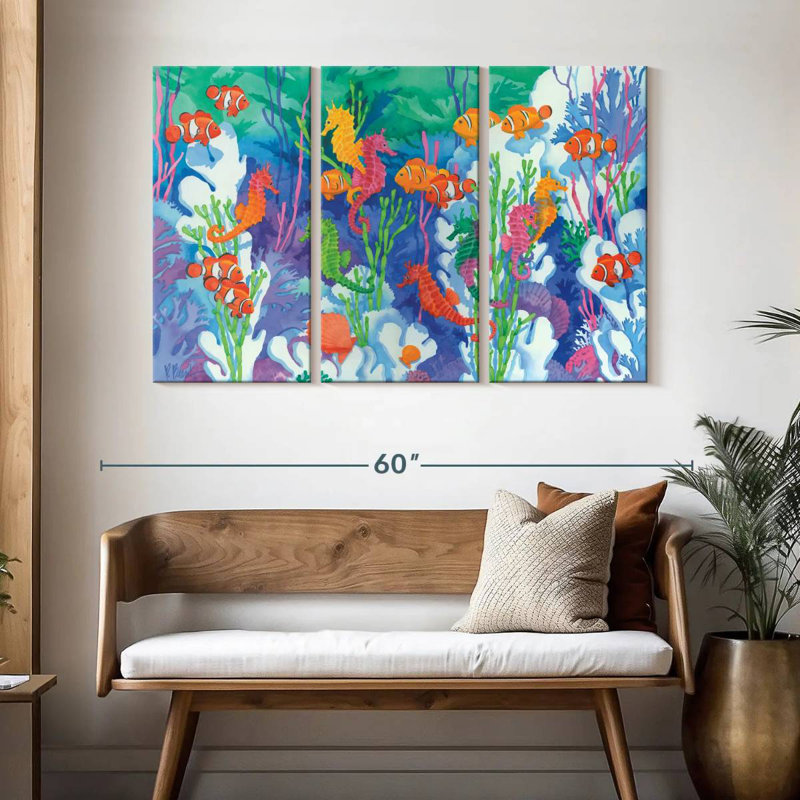 Brampt Seahorse Lagoon, 32" H x 50" W