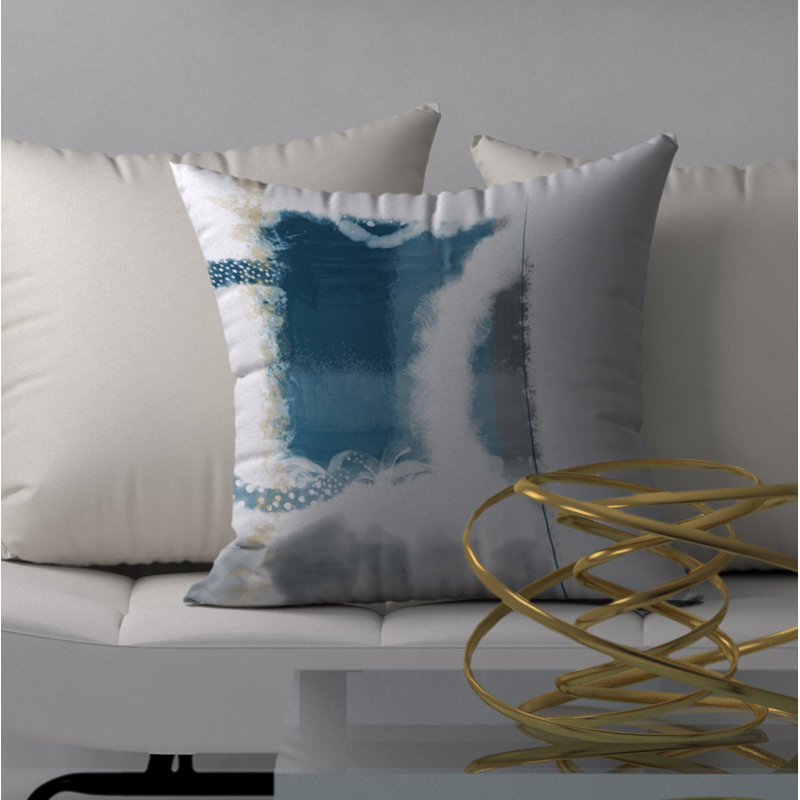 Petite housse de coussin décorative carrée/insert, 20 po X 20 po