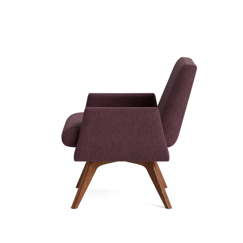 Loyd Accent Chair, Performance Weave - Aubergine