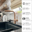 Robinet de cuisine à poignée simple avec accessoires Nassau-86768822