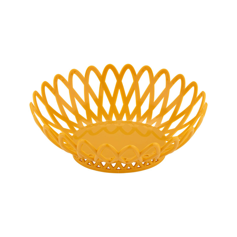 G.E.T. Plastic Oval Serving Basket - PP, Tropical Yellow