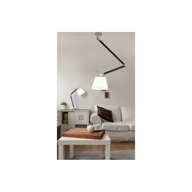 Drain Azzardo 1 - Light Cone Pendant, White, 140cm H x 64cm W x 64cm D