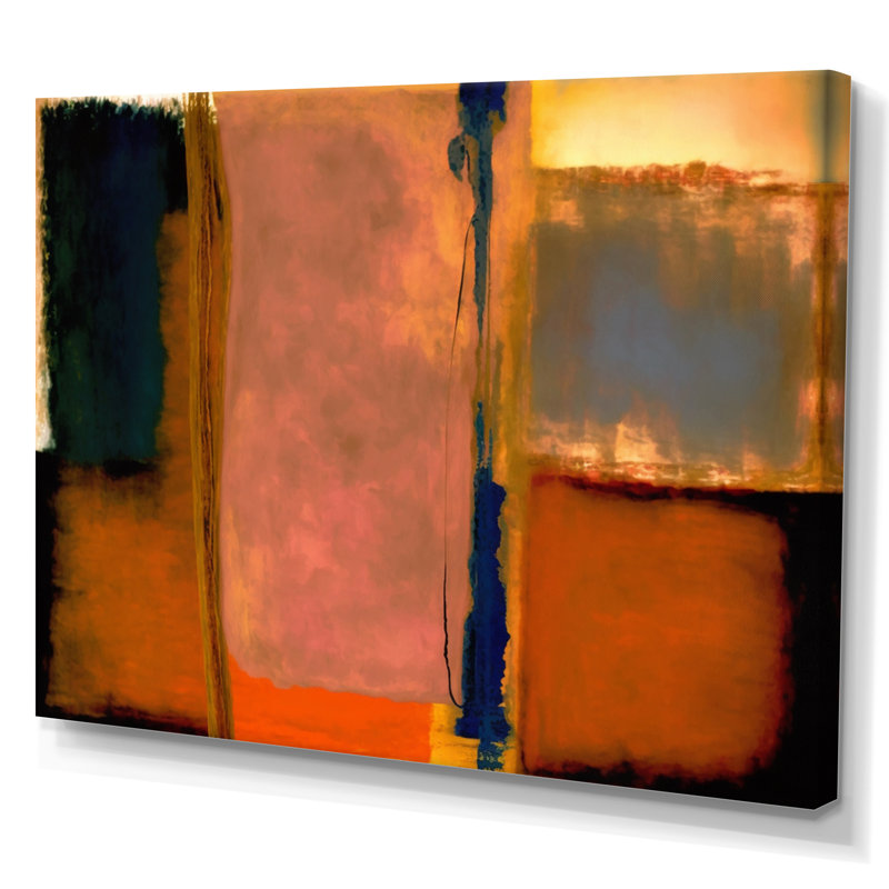 «Blue Sky Above Redend Point IV», art mural abstrait sur toile, L 20 po x H 12 po, Toile tendue