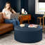Repose-pieds rond surdimensionné avec repose-pieds Denka-2058121673
