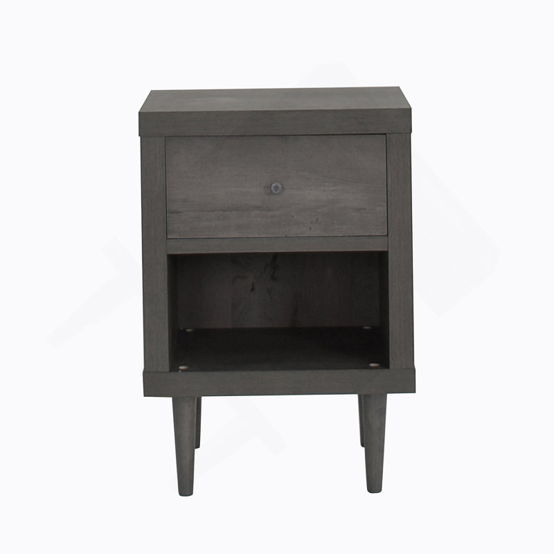 Rehaussez votre chambre à coucher avec l'attrait intemporel de cette table de chevet d'inspiration Mid-Century.